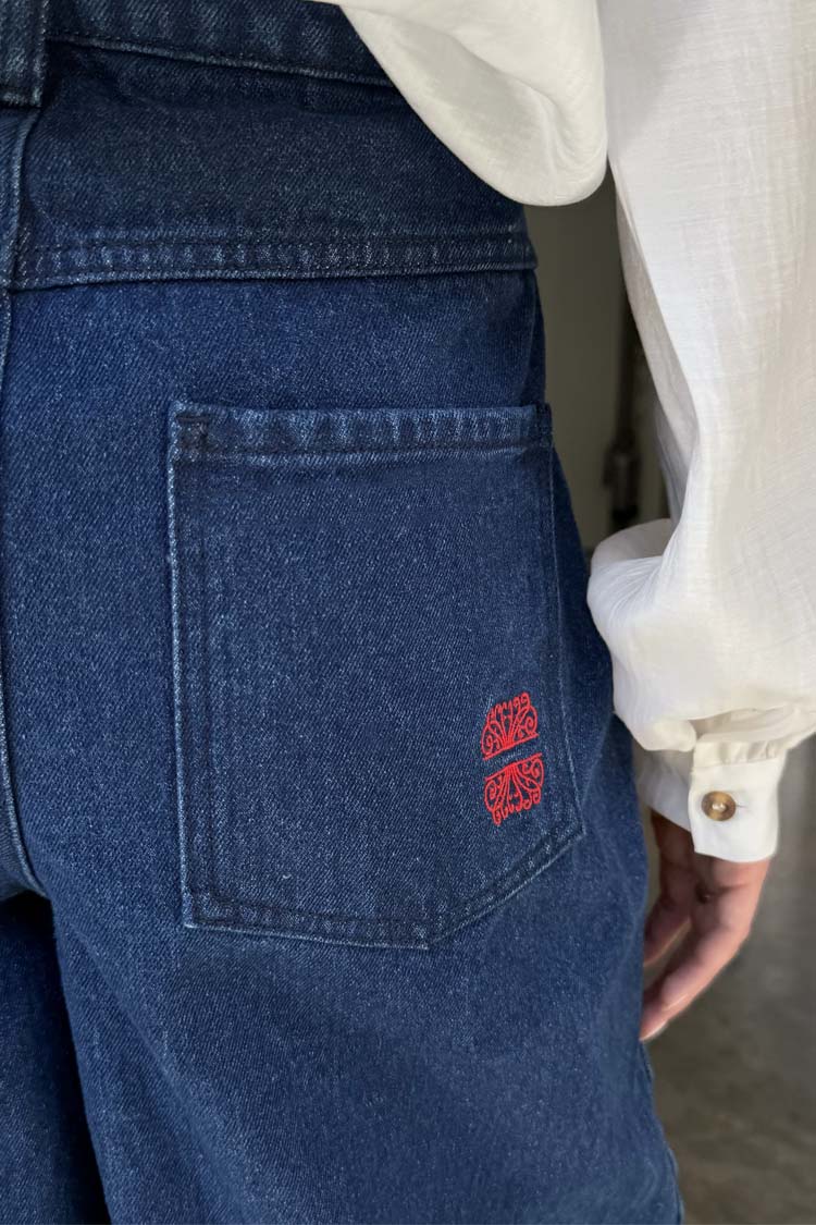 Blue Denim Pallazzo Jan Jean