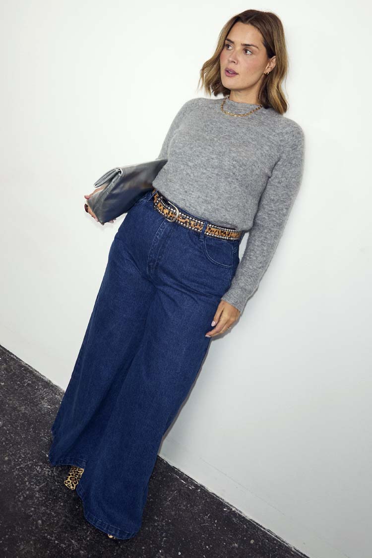Blue Denim Pallazzo Jan Jean