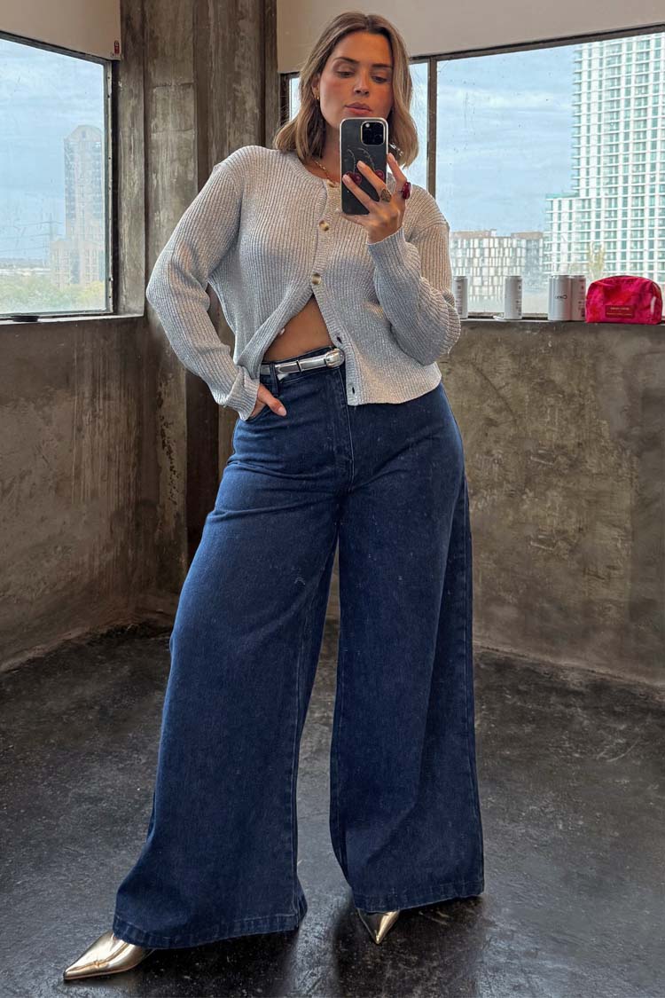 Blue Denim Pallazzo Jan Jean