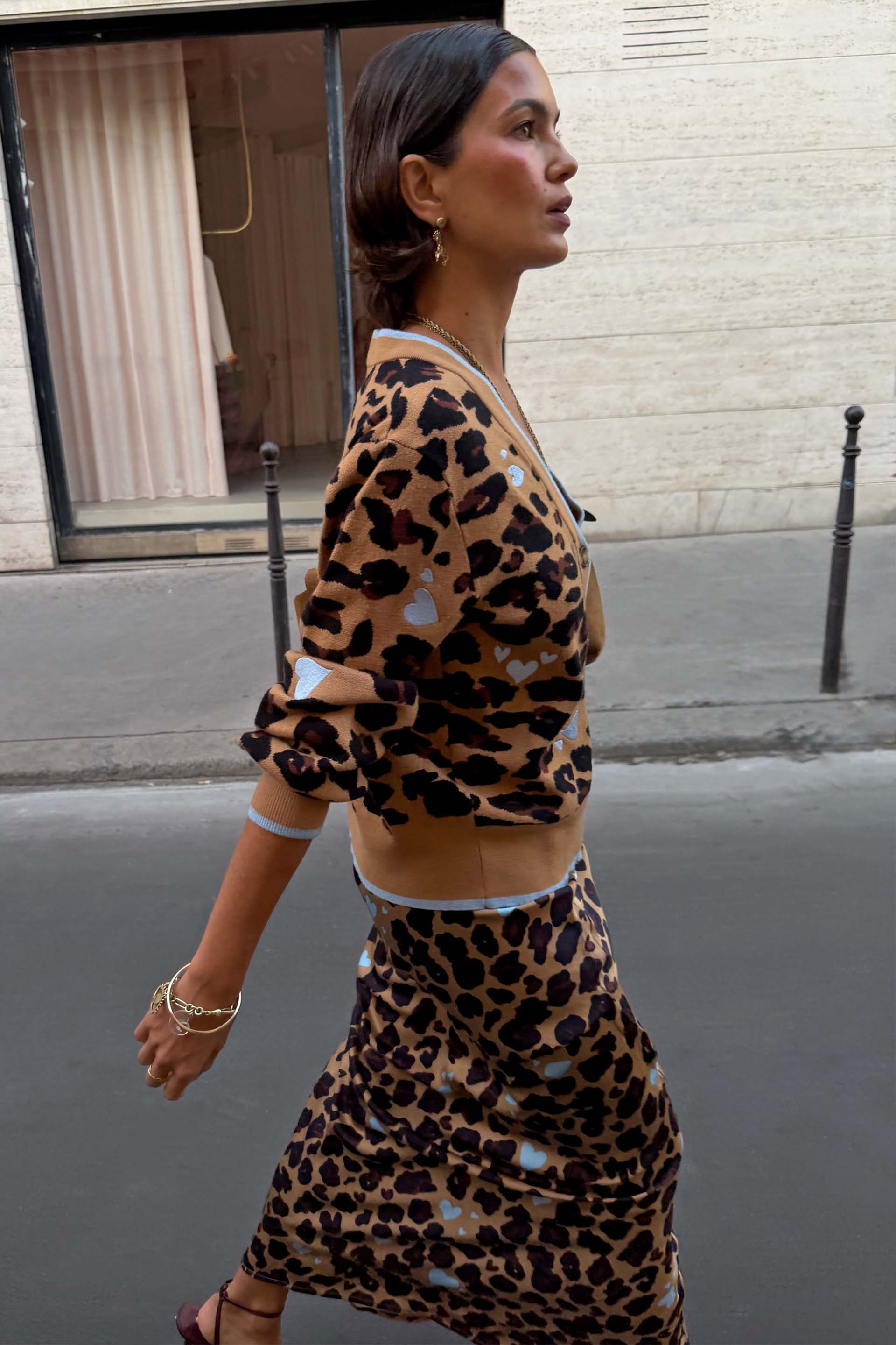 Heart Leopard Cardigan