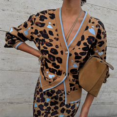Heart Leopard Cardigan