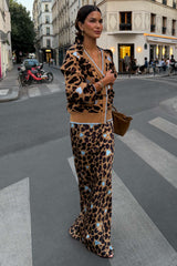 Heart Leopard Dorris Skirt
