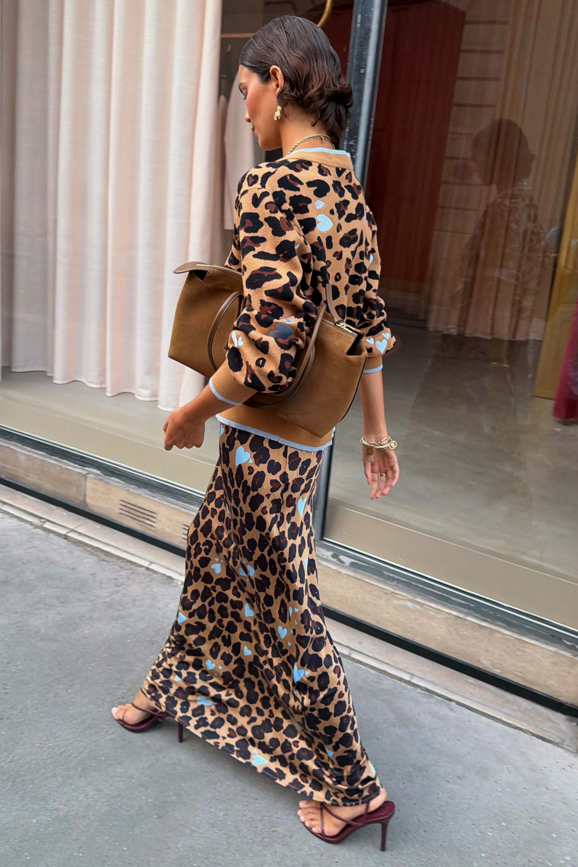Heart Leopard Dorris Skirt