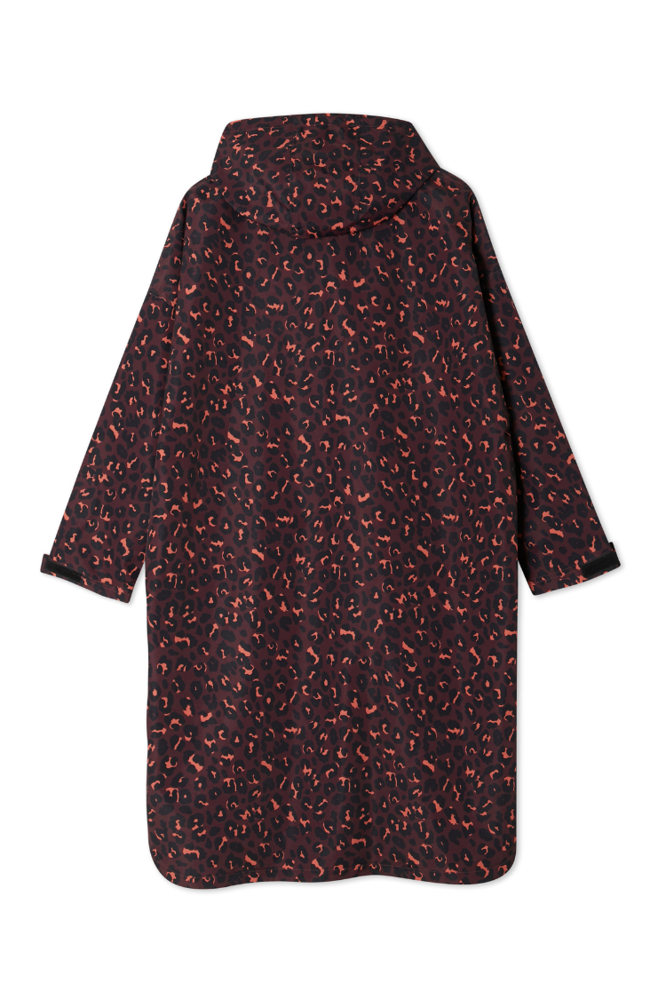 Dark Leopard Rain Mac