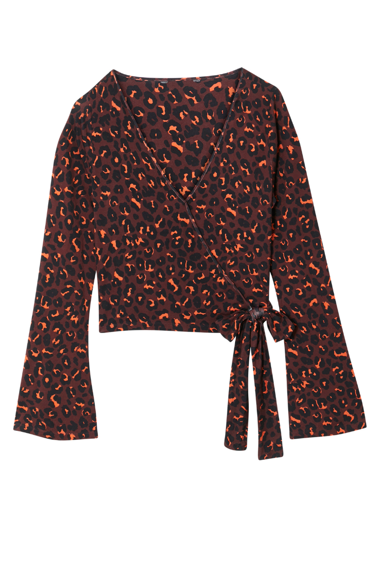 Dark Leopard Ballet Wrap
