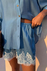Blue Lace Maeva Shorts
