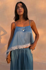 Blue Lace Swing Cami