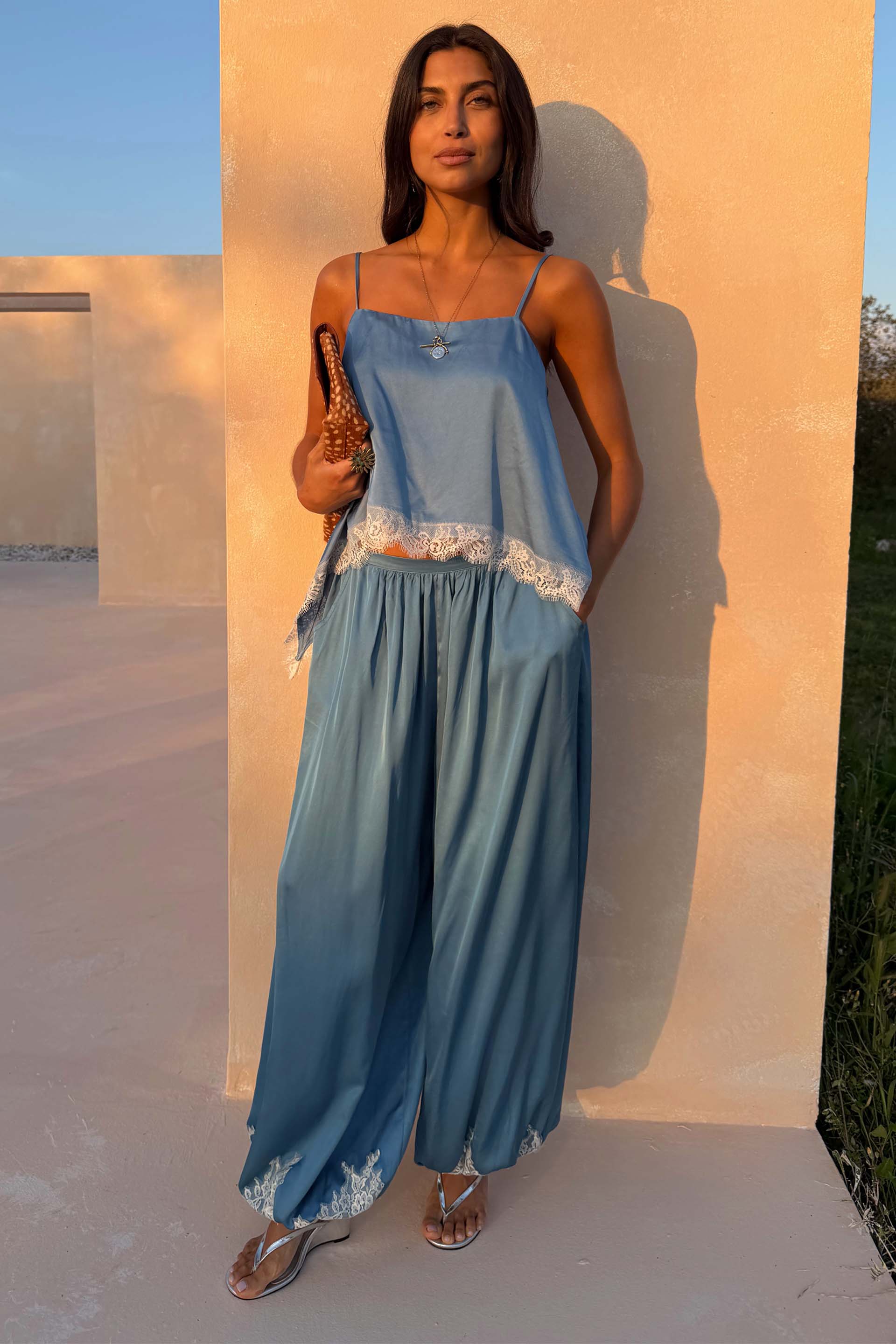 Blue Lace Swing Cami