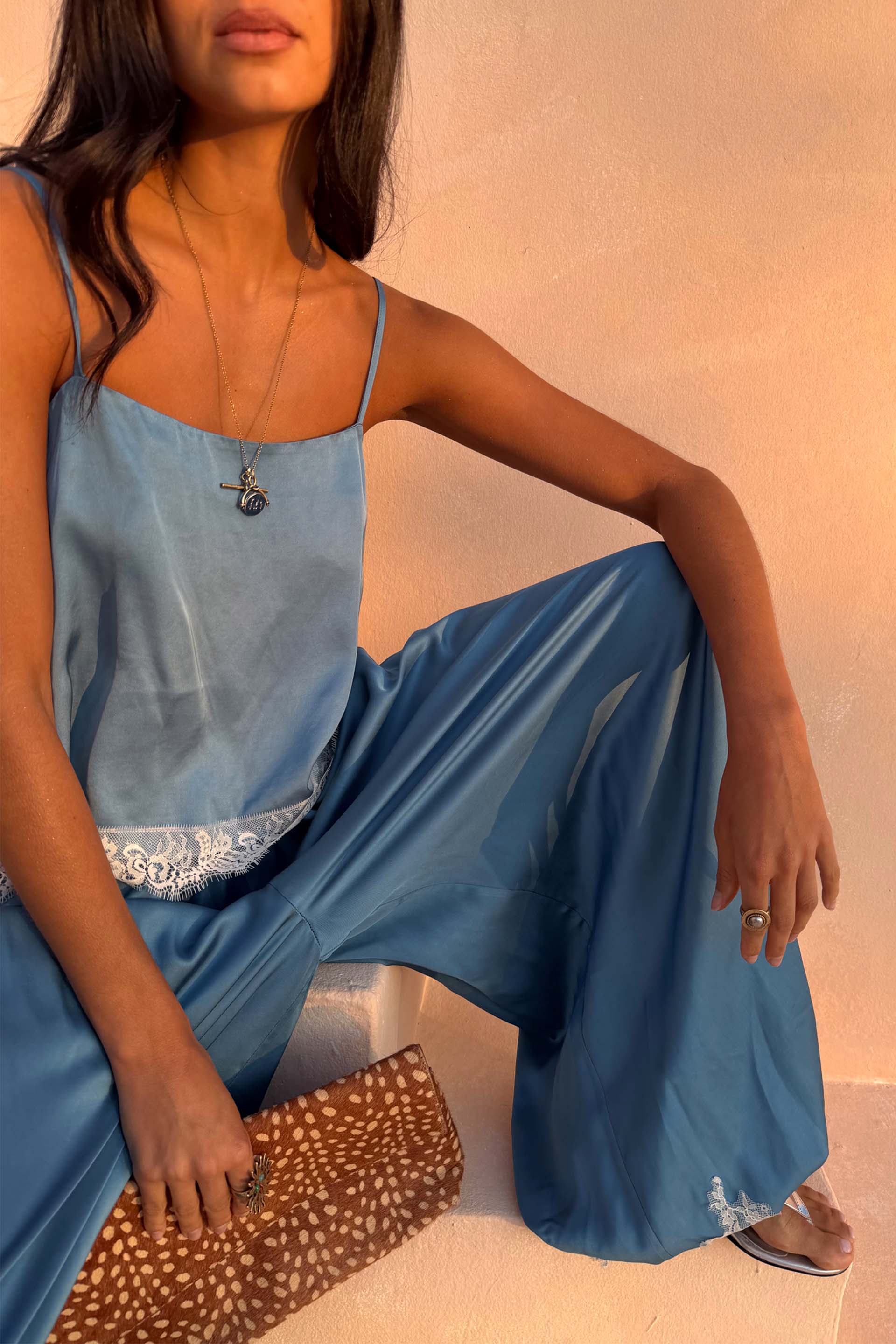 Blue Lace Swing Cami