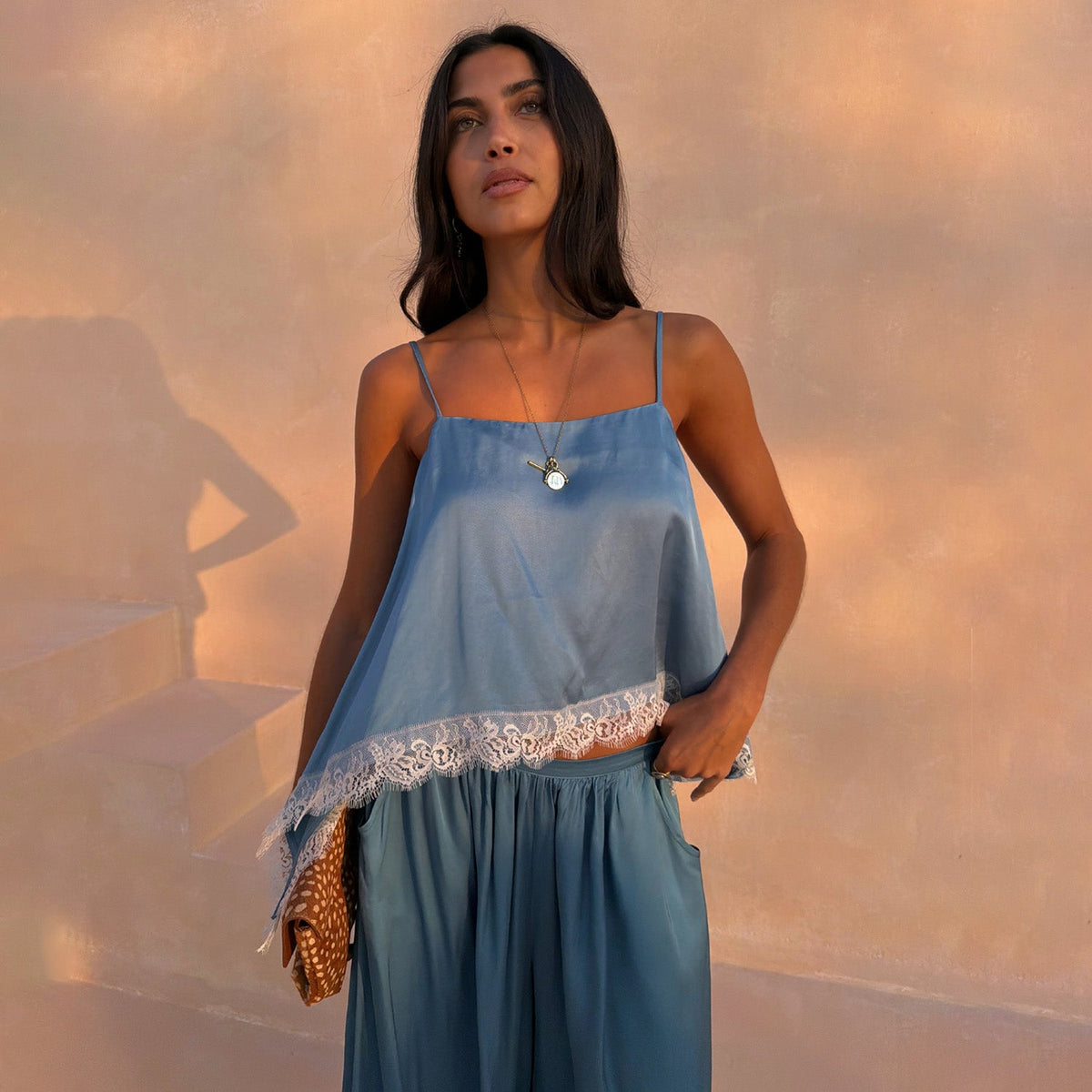 Blue Lace Swing Cami