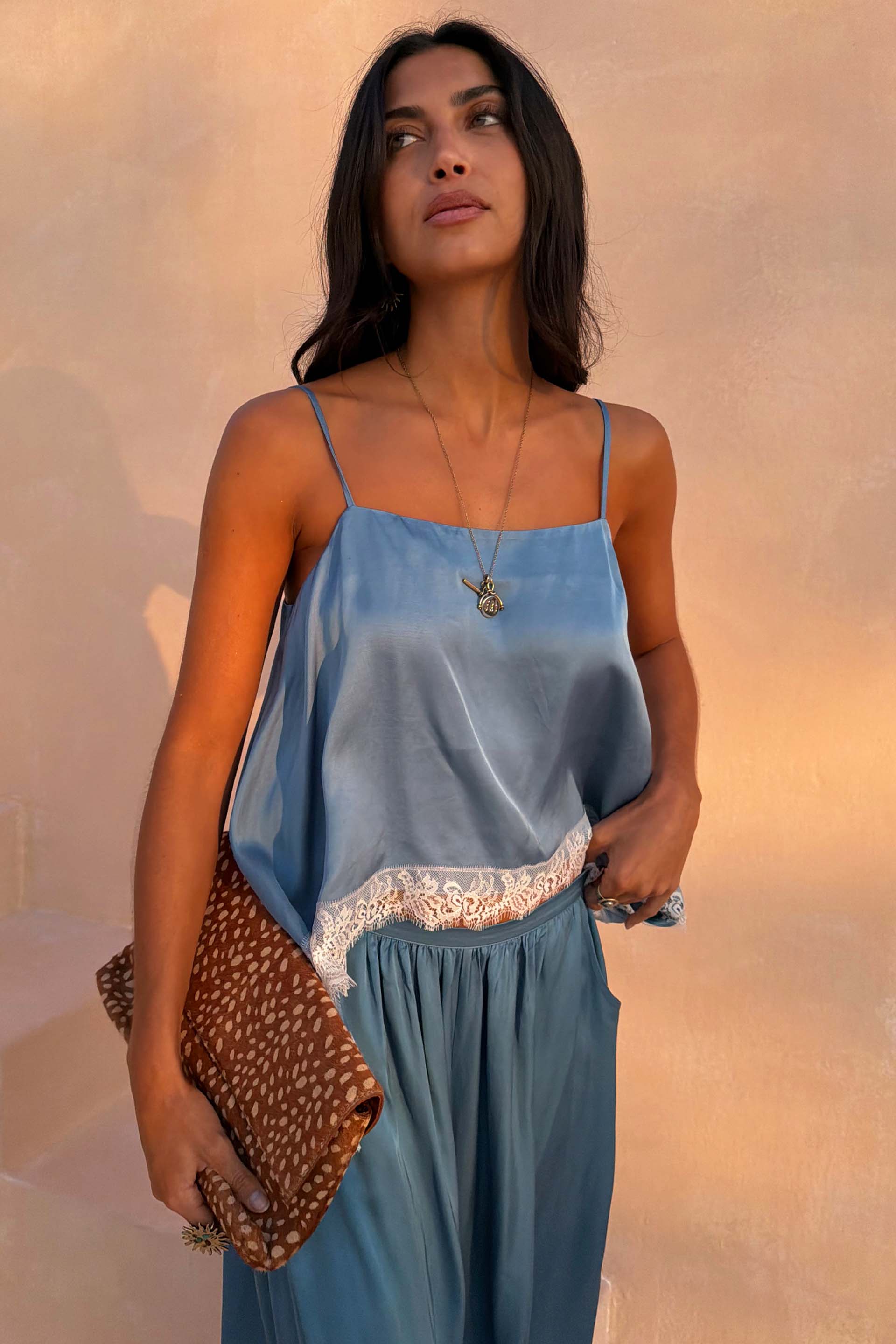 Deloris Thin Chain I Love You Necklace