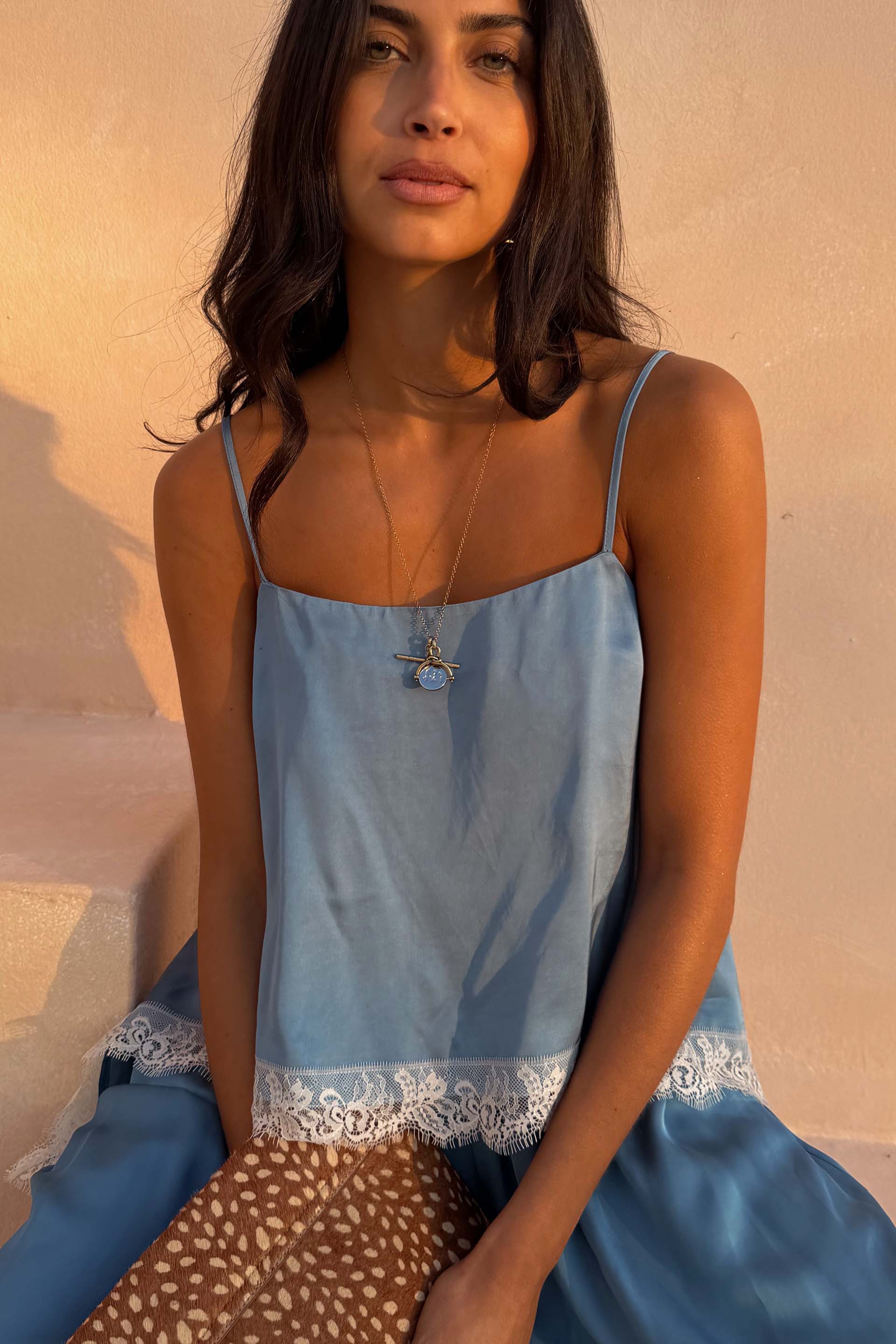 Deloris Thin Chain I Love You Necklace
