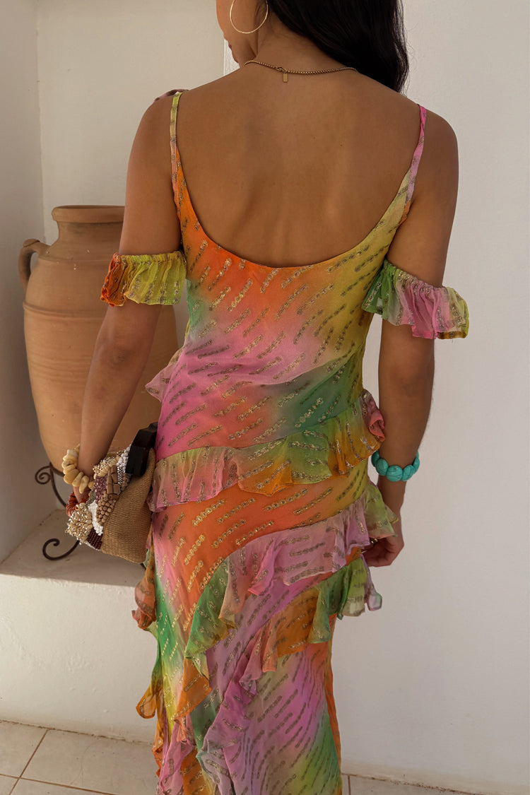 Ombre Jacquard Faro Dress