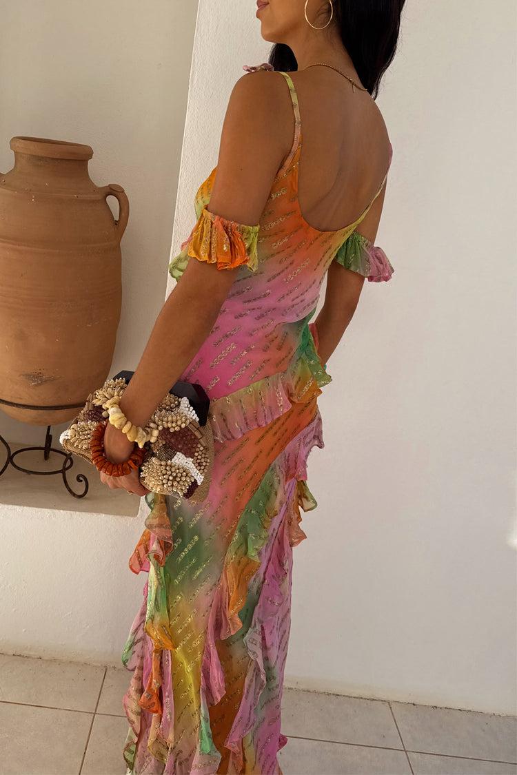 Ombre Jacquard Faro Dress