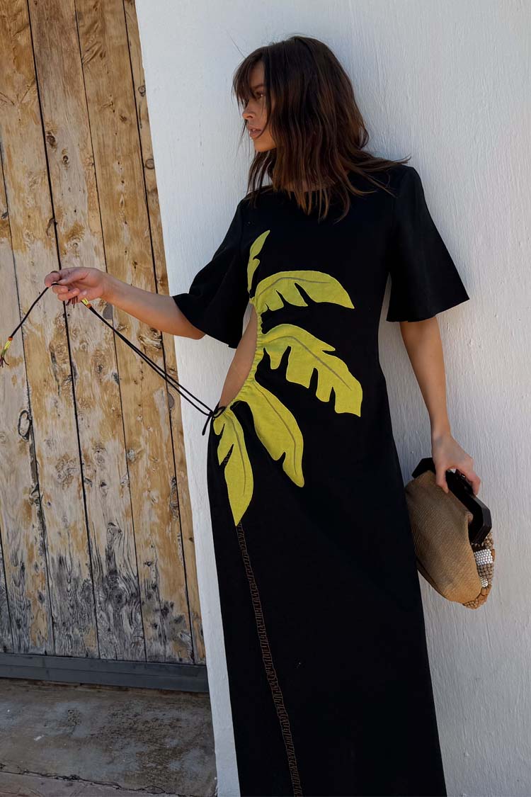Black Palm Riviera Dress