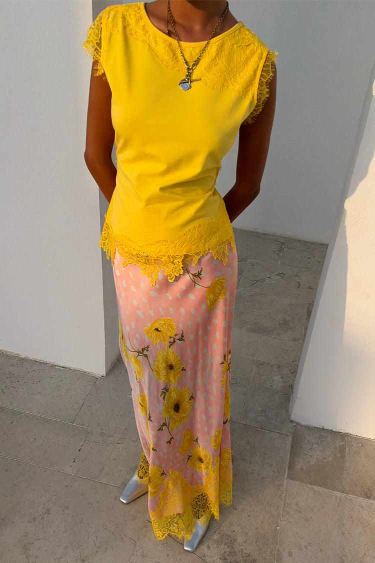 Pink Deer Poppy Midi Maeva Skirt