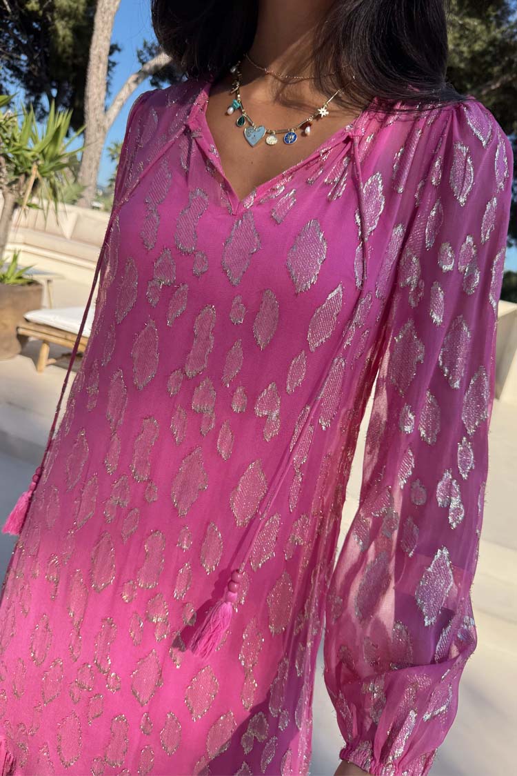 Pink Jacquard Harmony Dress
