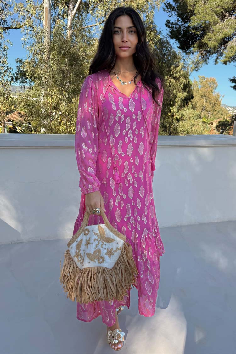 Pink Jacquard Harmony Dress