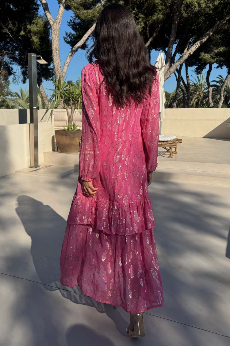 Pink Jacquard Harmony Dress