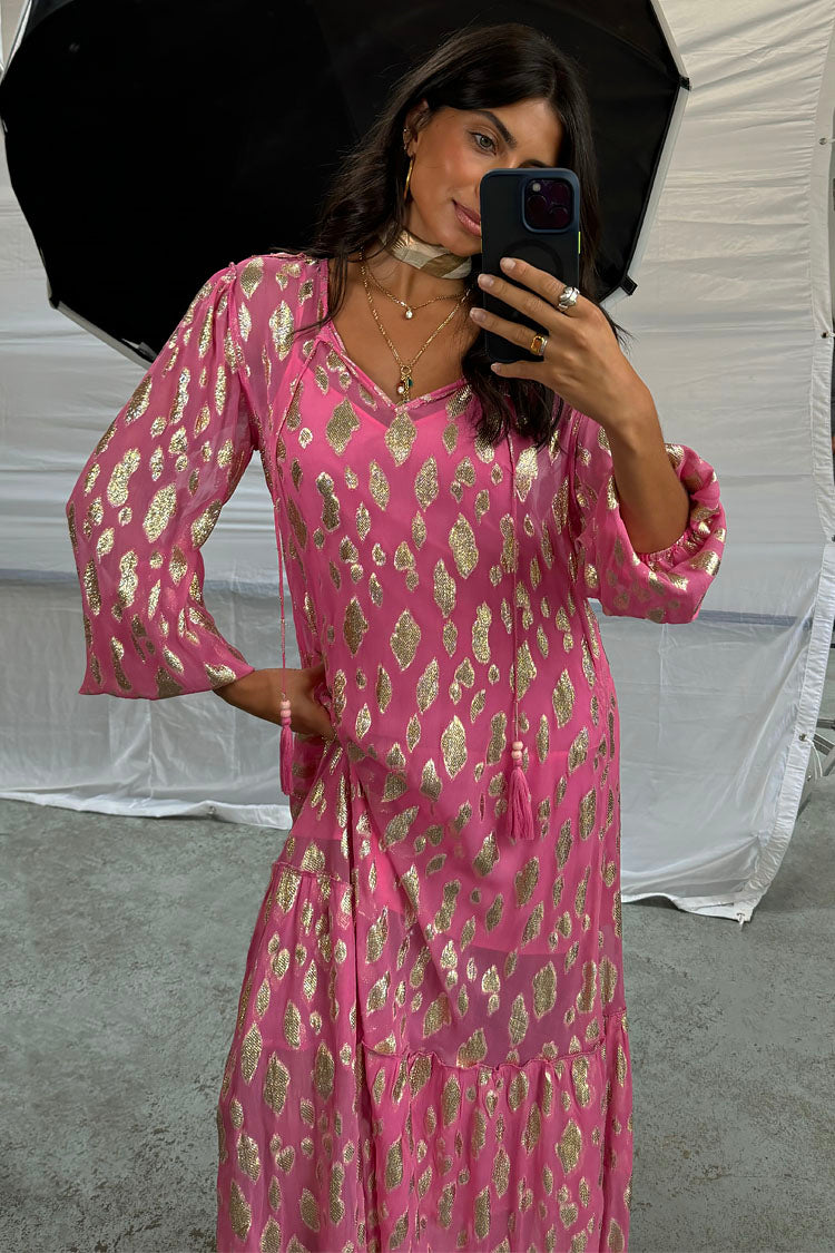 Pink Jacquard Harmony Dress Petite