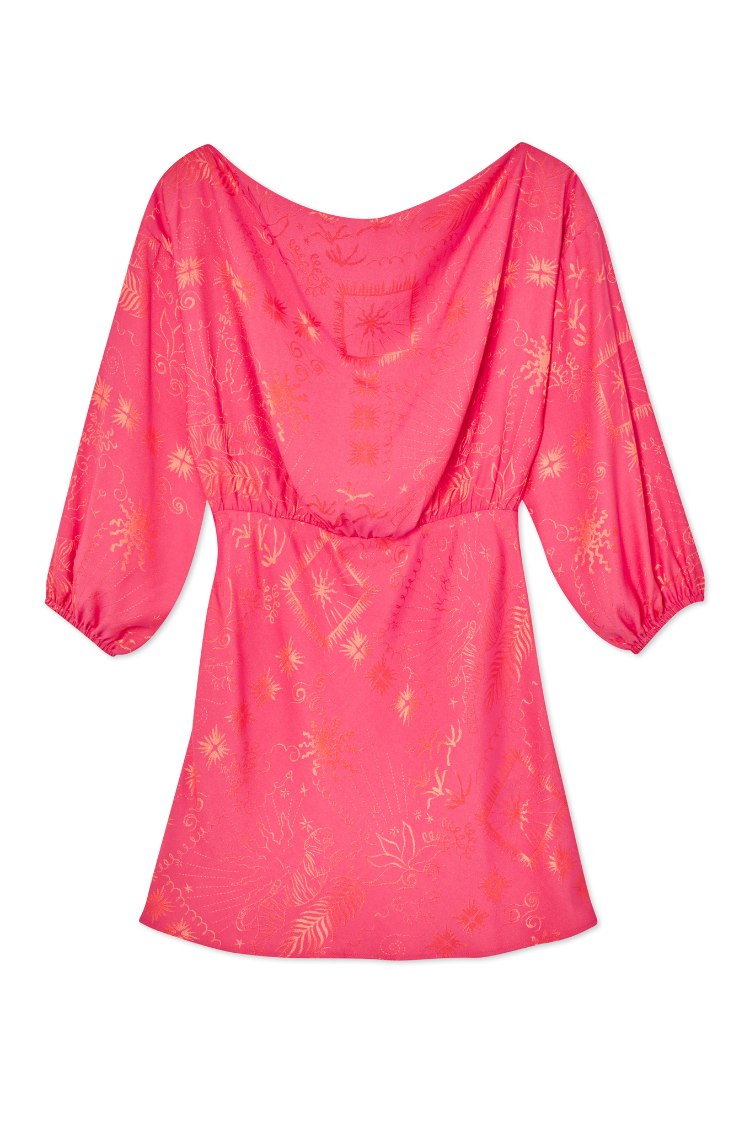 Pink Safari Mini Tilly Dress