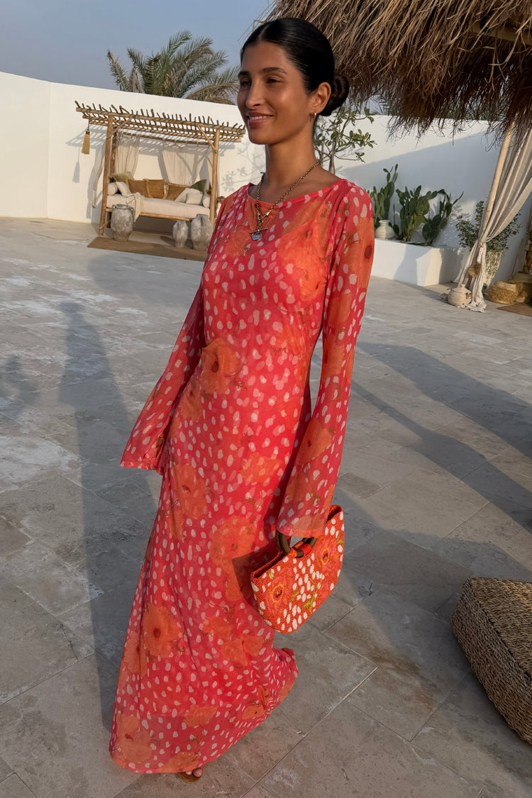 Coral Deer Poppy Aria Dress Petite