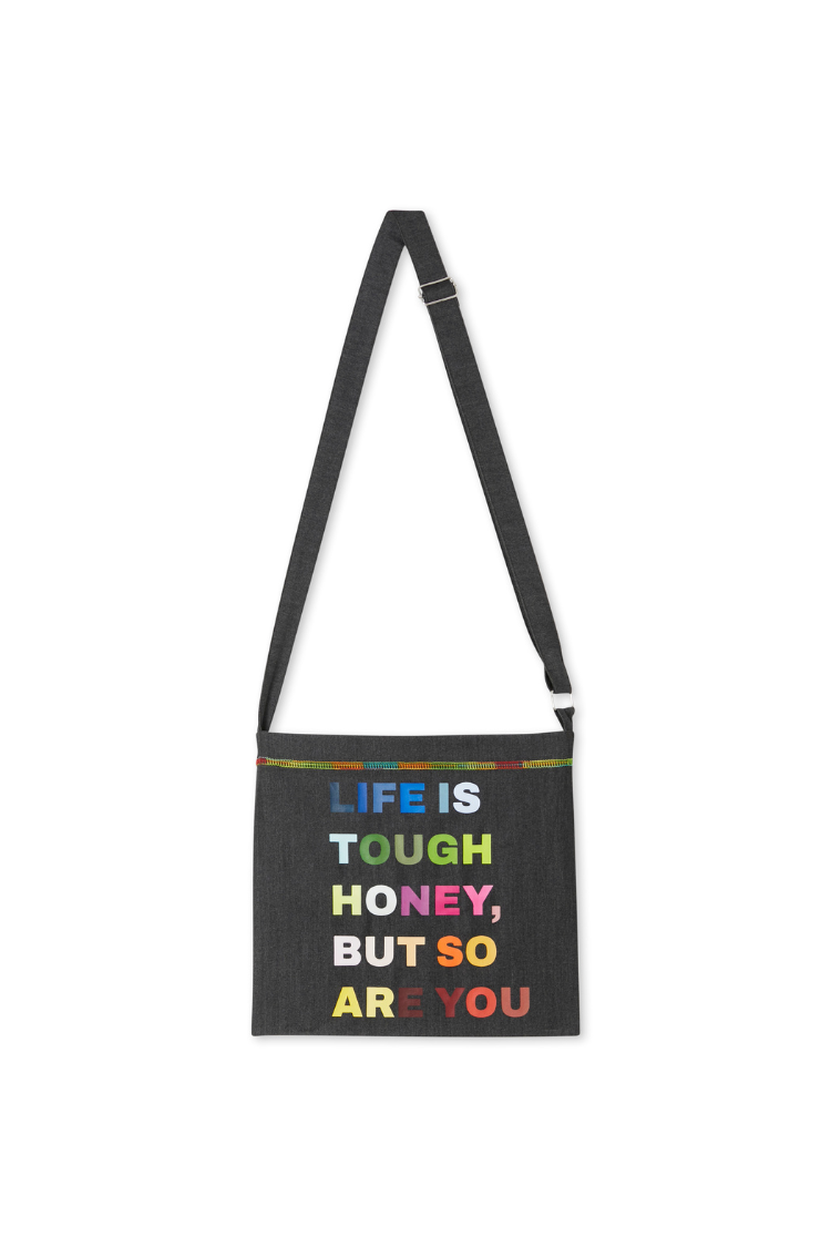 Charcoal Life is Tough Honey Drainage Bag