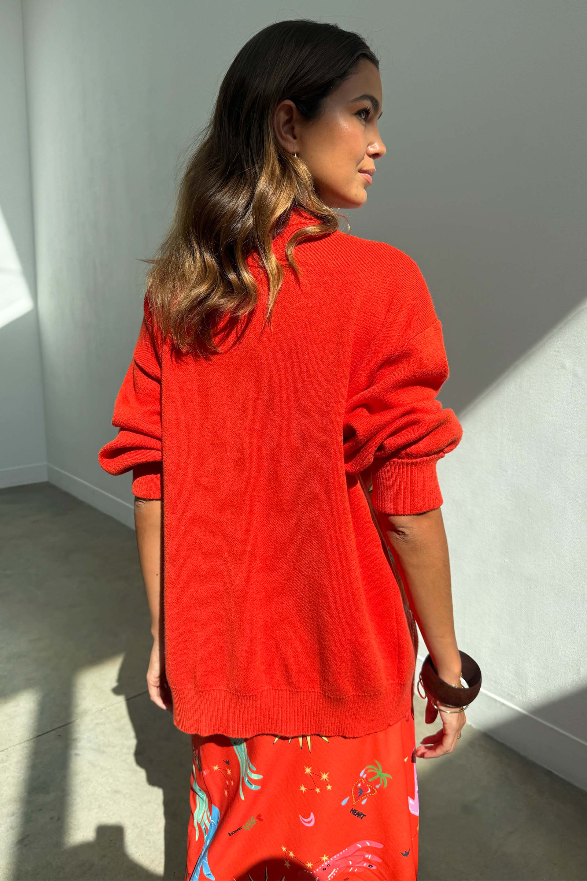 Red Celestial Cardigan