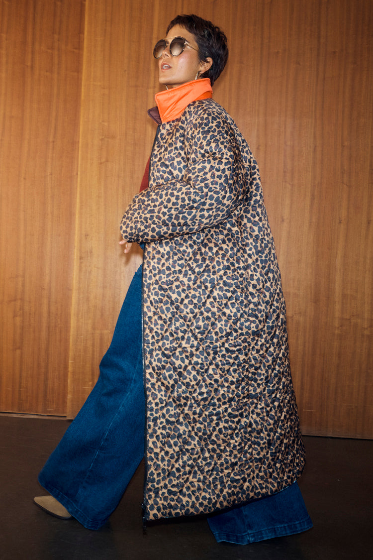Navy Abstract Coat