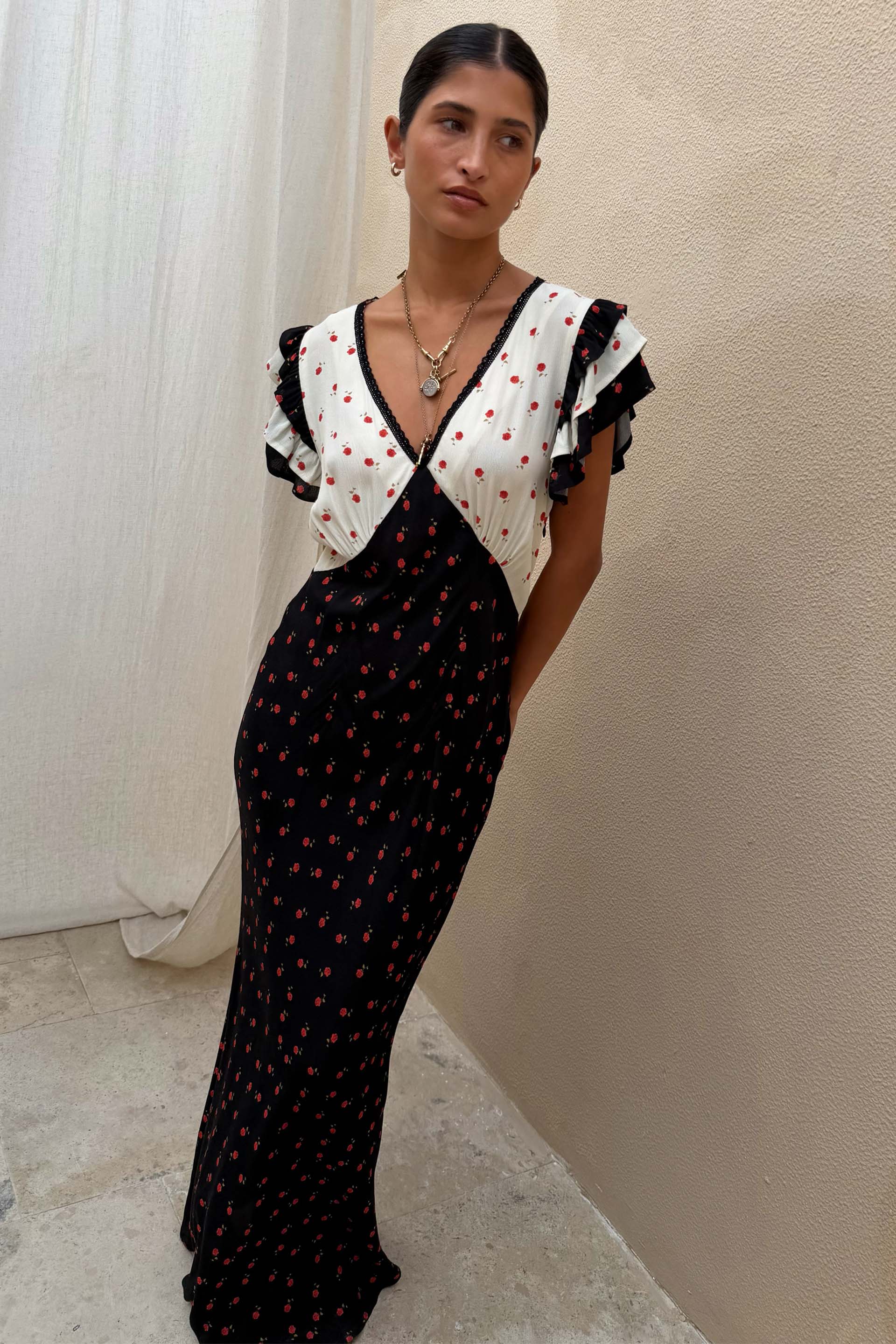 Mono Rose Betsy Midi Dress