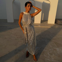 Sequin Maxi Wrap Jaspre Skirt