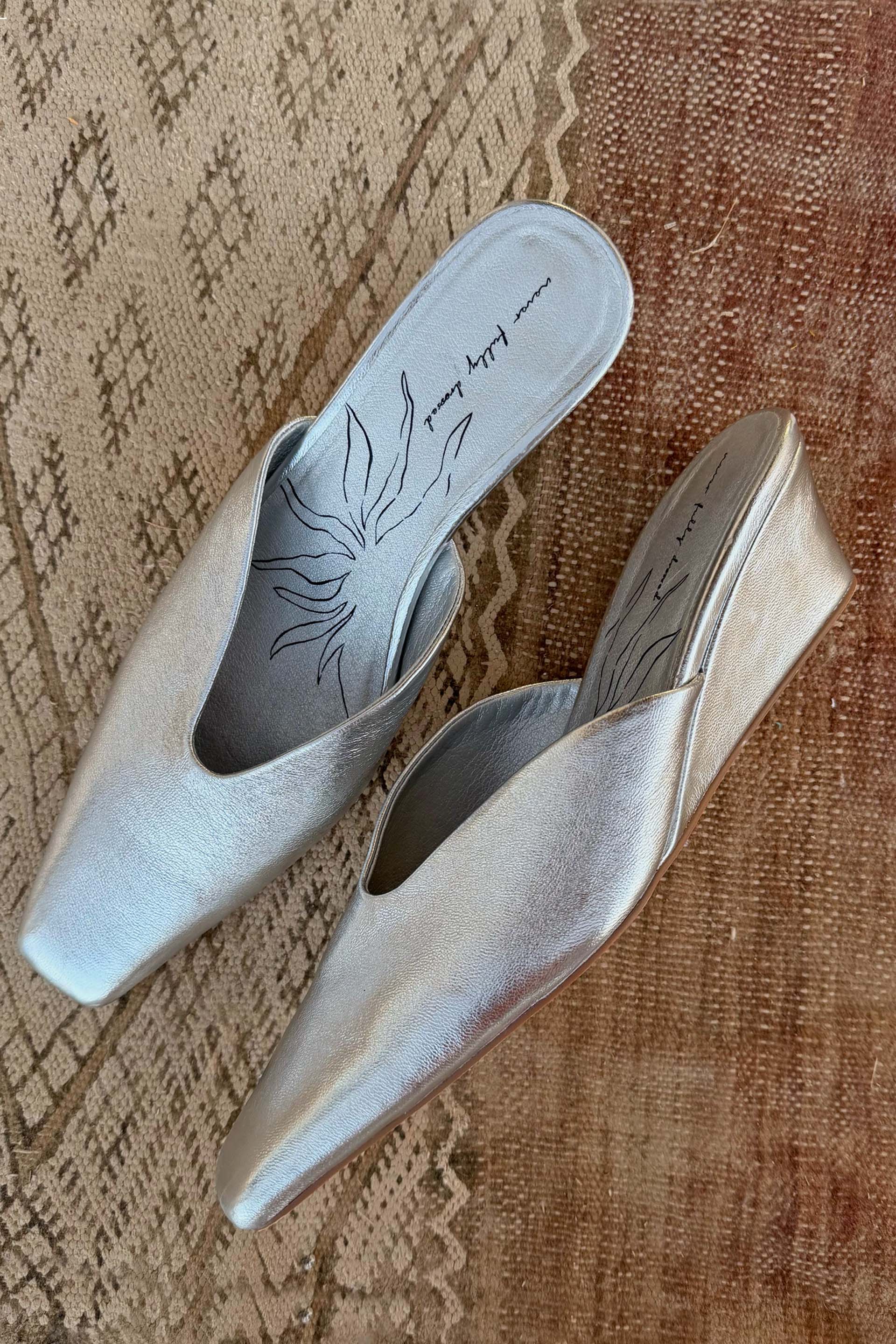 Silver Wedge Mule