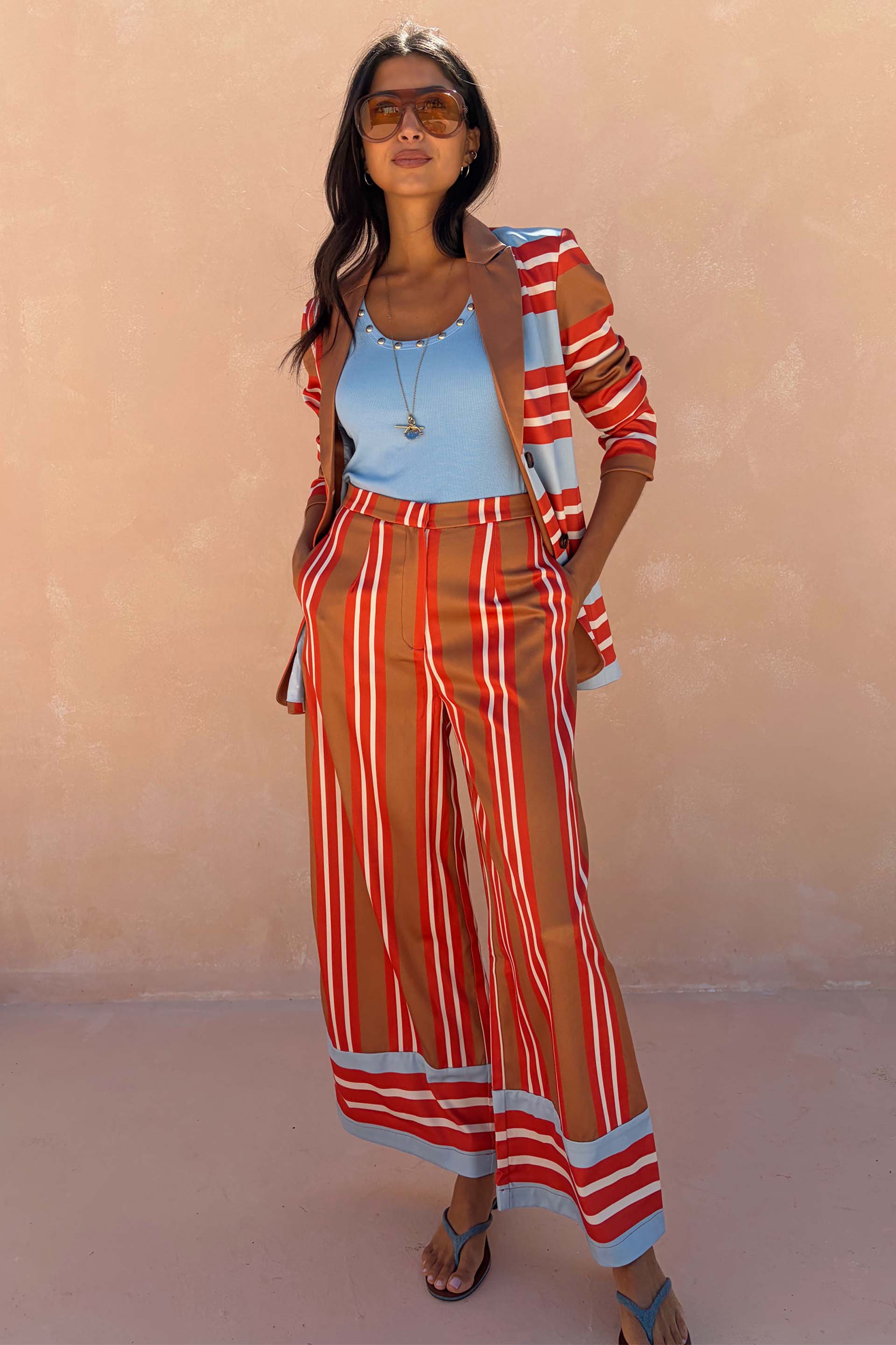 Multi Stripe Marnie Trousers