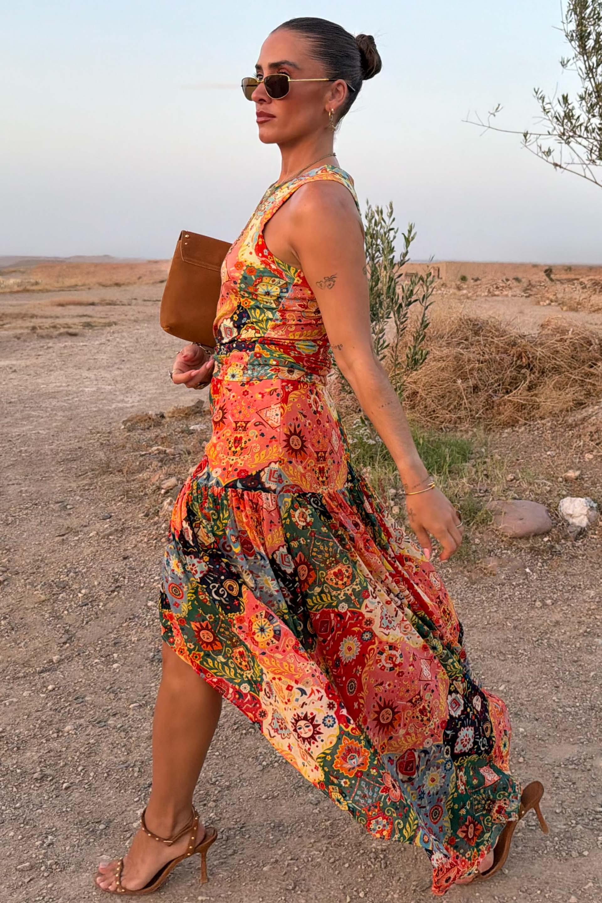 Tapestry A-Symmetrical Maxi Skirt