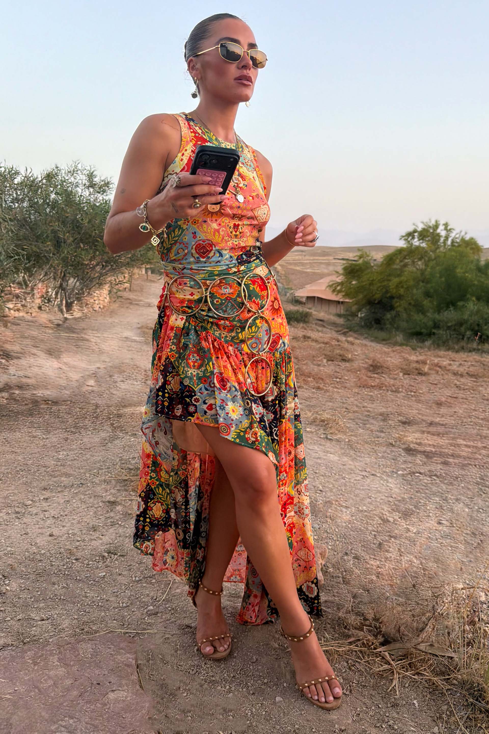 Tapestry A-Symmetrical Maxi Skirt