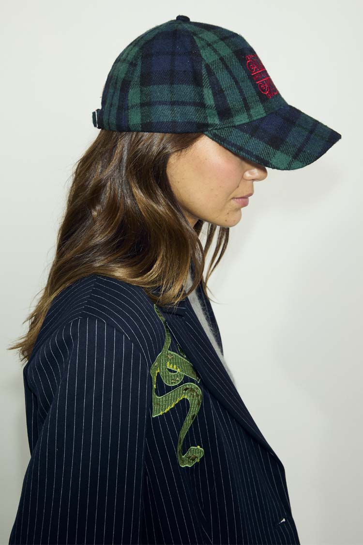 Navy Tartan NFD Cap