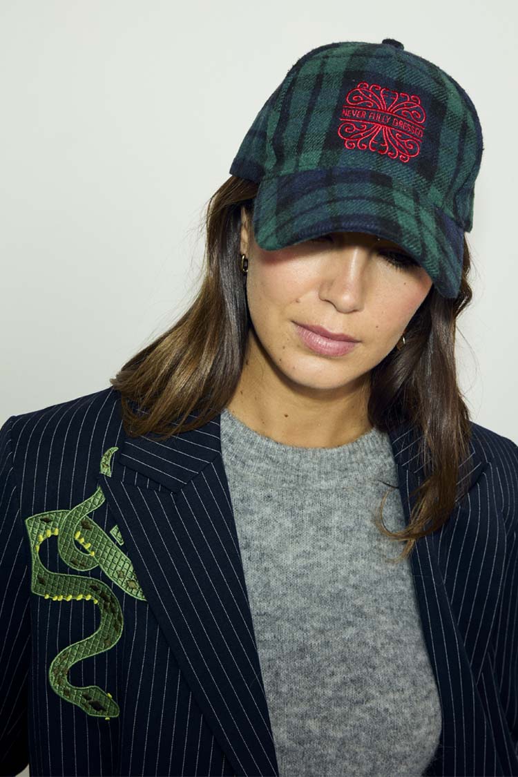 Navy Tartan NFD Cap
