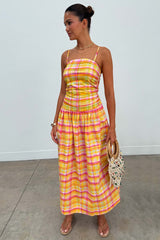 Check Lola Mid-axi Dress