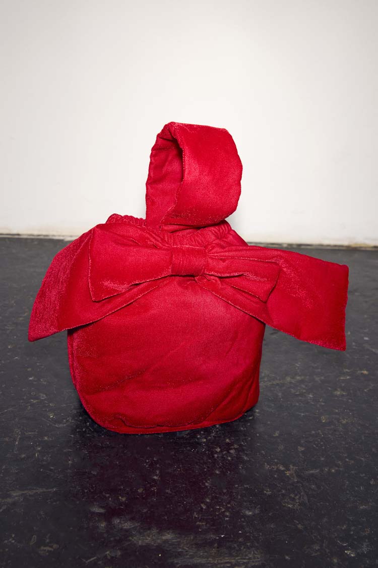 Red Velvet Bow Bag