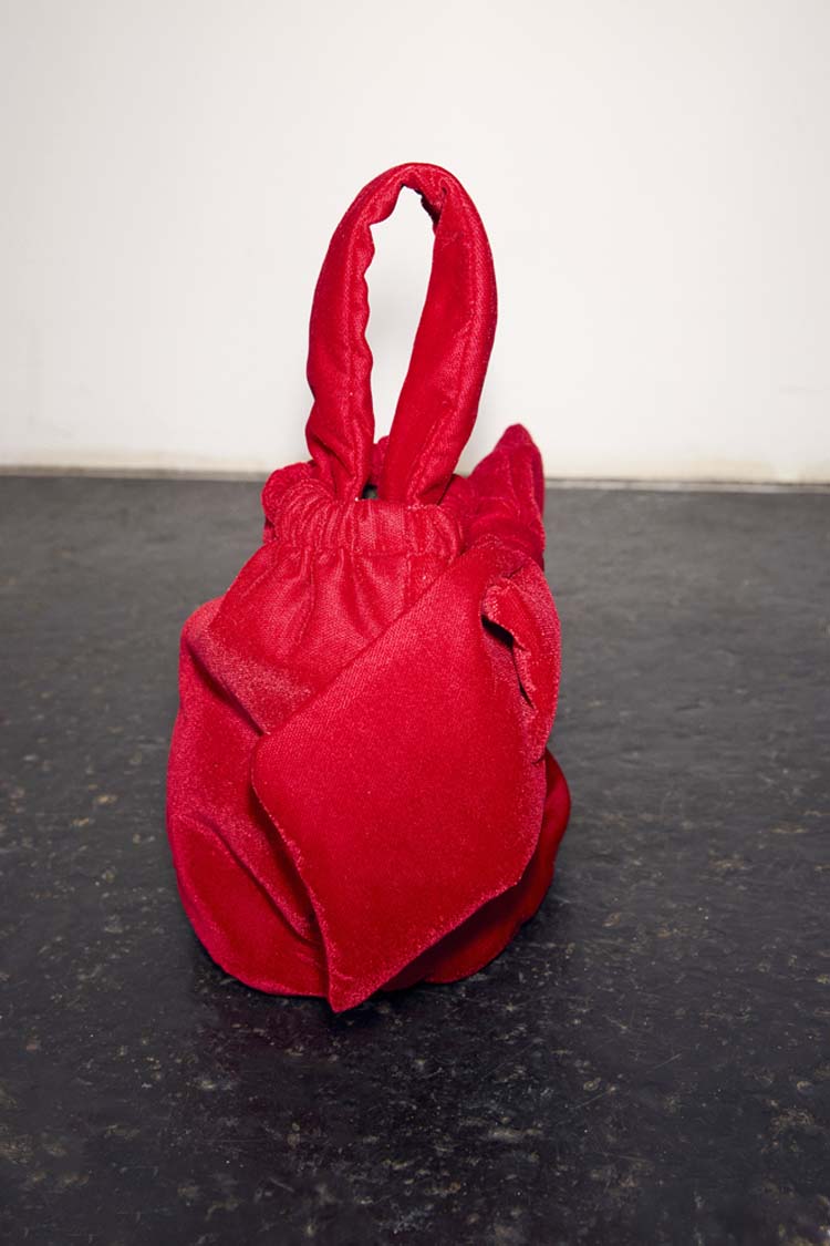 Red Velvet Bow Bag