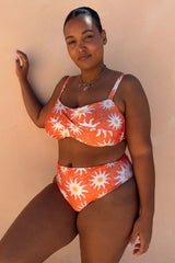 Orange Sun High Waist Bikini Brief