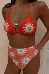 Orange Sun High Waist Bikini Brief