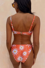 Orange Sun Tie Side Bikini Brief