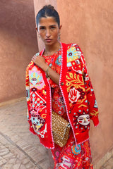Tomato Tapestry Martha Cardigan