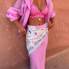 Cream Bandana in Tigress Print